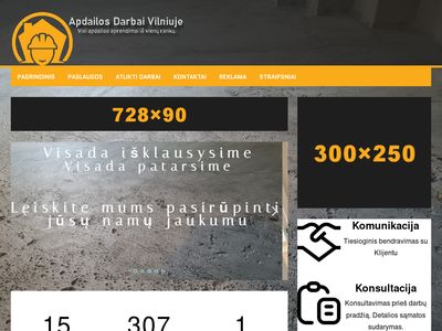 Apdailos darabai Vilniuje | Vidaus Apdailos darbai Vilniuje