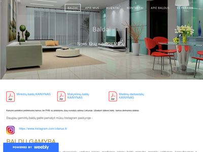 BALDAI | PROJEKTAVIMAS | GAMYBA  www.vilanus.lt