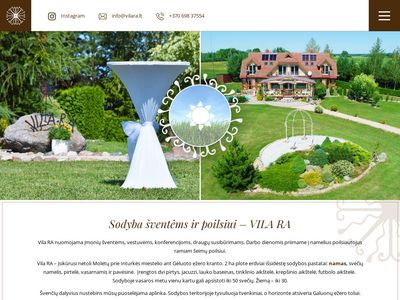 Vila RA – Sodyba šventėms ir renginiams Molėtų rajone