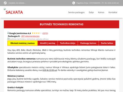 BUITINĖS TECHNIKOS SERVISAS, REMONTAS VILNIUJE, Skalbimo mašinų