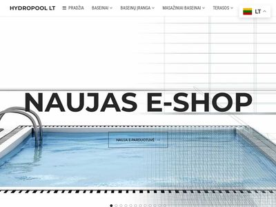 Hydropool LT | Lauko baseinai | Betonuojami | Stiklo pluošto | SPA –