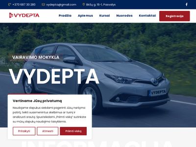 "VYDEPTA" – Pradinis  vydepta.lt
