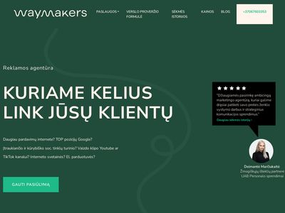 Reklamos agentūra Kaune – waymakers.lt  www.waymakers.lt