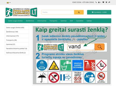 Zenklas.LT – lipdukas, lentelė, plastikas  zenklas.lt