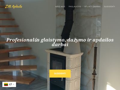 Vidaus glaistymo, dažymo ir apdailos darbai | ŽM Apdaila